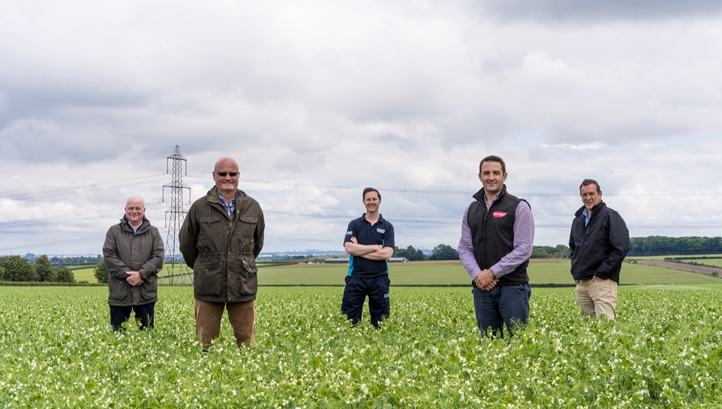 (L-R) Steve Cann, Future Food Solutions; Andrew Walker, Yorkshire Water; Lee Pitcher, Yorkshire Water; James Hopwood, Birds Eye, and; Paul Rhodes, Future Food Solutions,